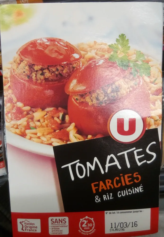 Tomates farcies & riz cuisiné