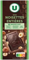 Chocolat noir et noisettes entières Tablette de 200g