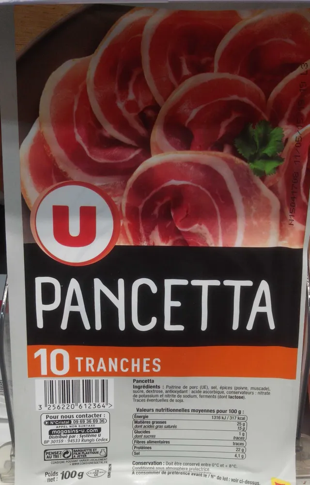 Pancetta 10 tranches