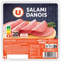 Salami Danois - x20 tranches, 200g