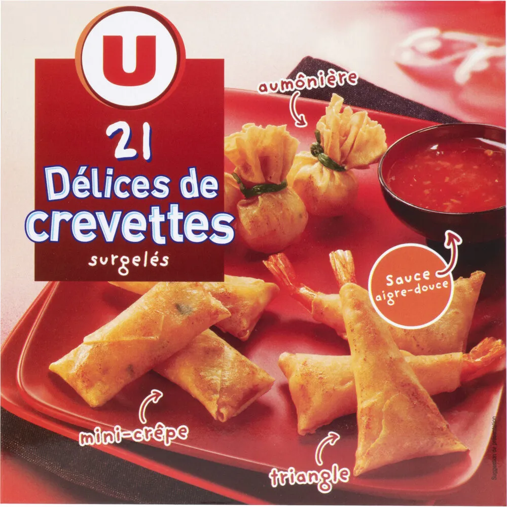 Délices de crevettes surgelés