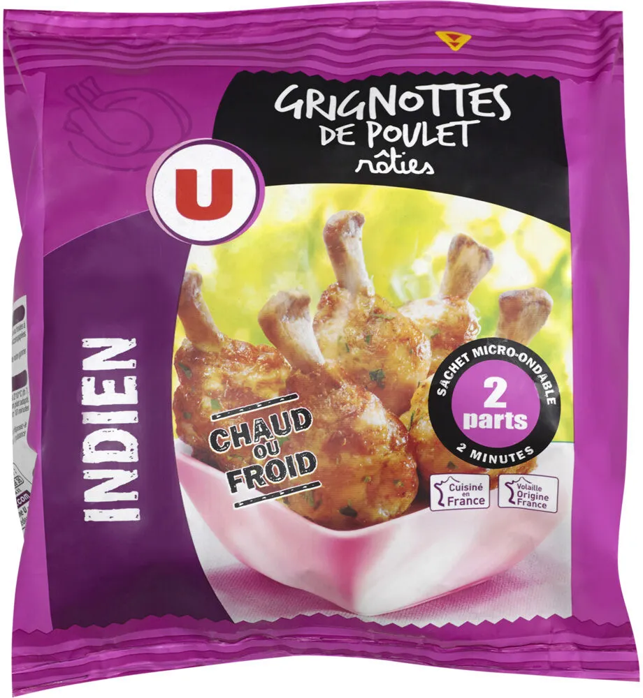 Grignotte de poulet rôtie goût indien Bleu Blanc Coeur - Sachet 250g