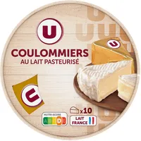Fromage pasteurisé Coulommiers 23% de MG, x10 - 350g