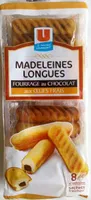 Madeleines longues fourrage au chocolat