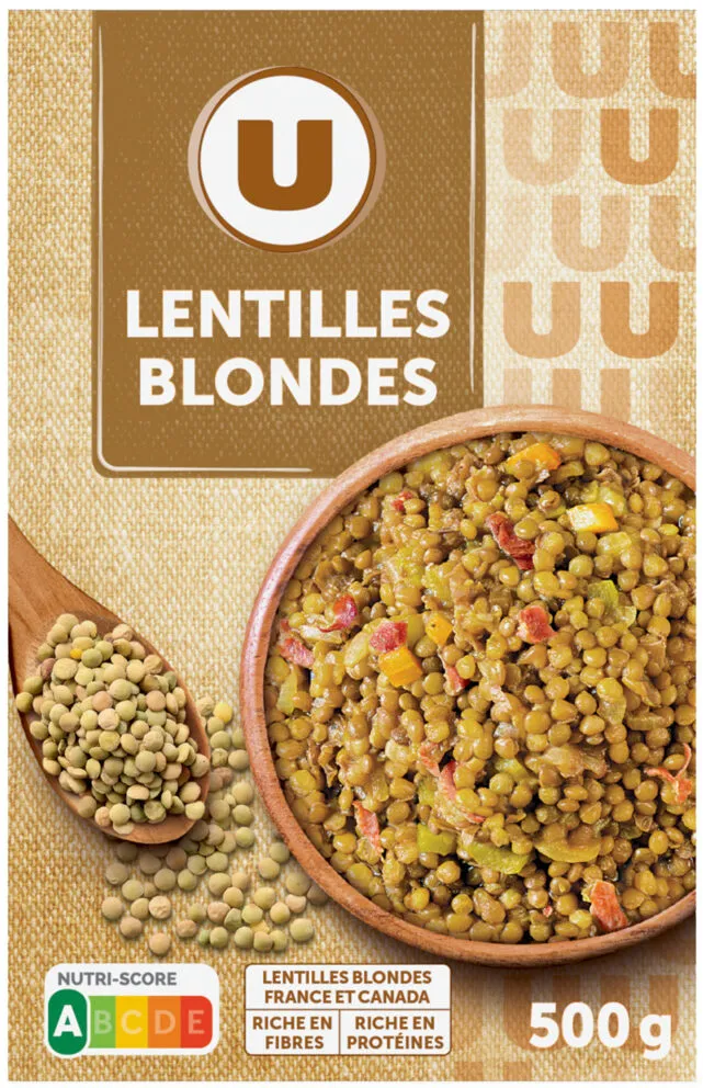 Lentille blondes, étui de 500g
