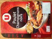 Poulet Champignons noirs et nouilles à la coriandre