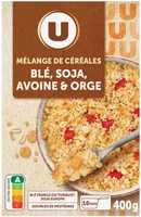 Mélange de céréales blé, soja, avoine et orge paquet de 400g
