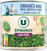 Epinards hachés - Boîte de 395g