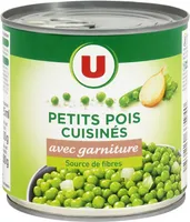 Petits pois avec garniture