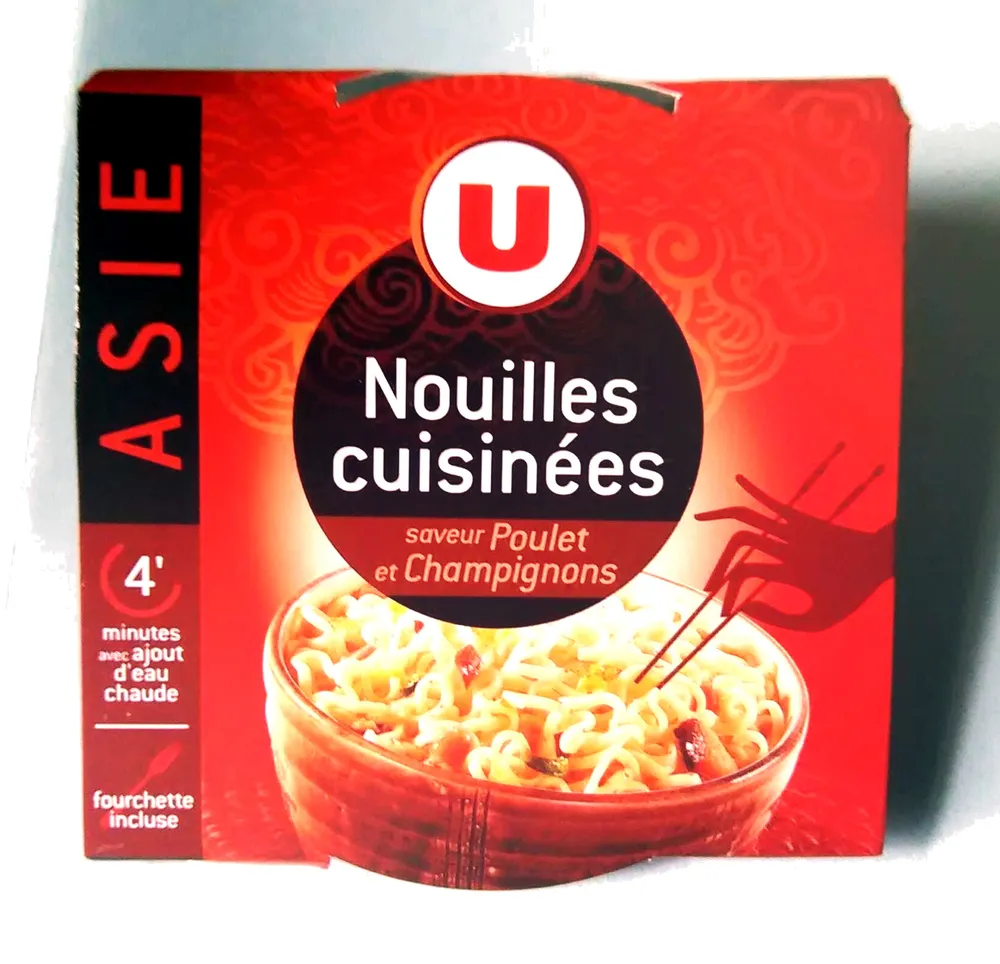 Nouilles cuisinées saveur Poulet et Champignons