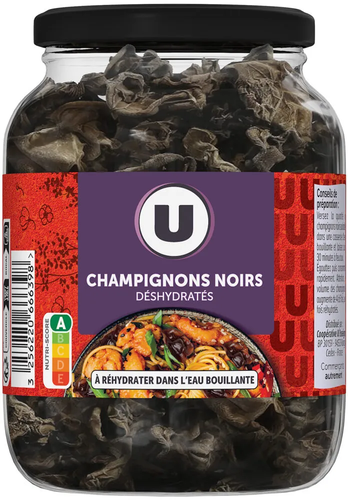 Champignons noirs déshydratés paquet de 50g