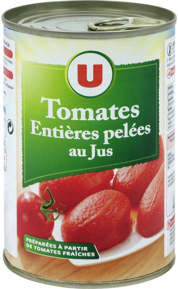 Tomates Entières Pelées au Jus