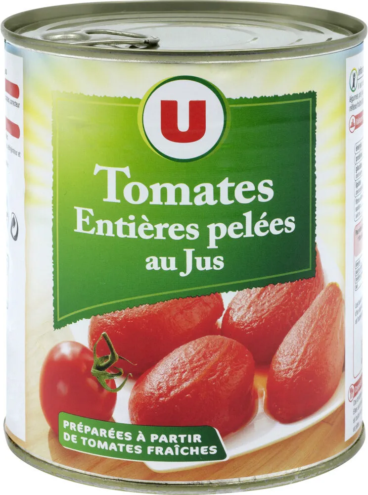 Tomates Entières pelées au Jus