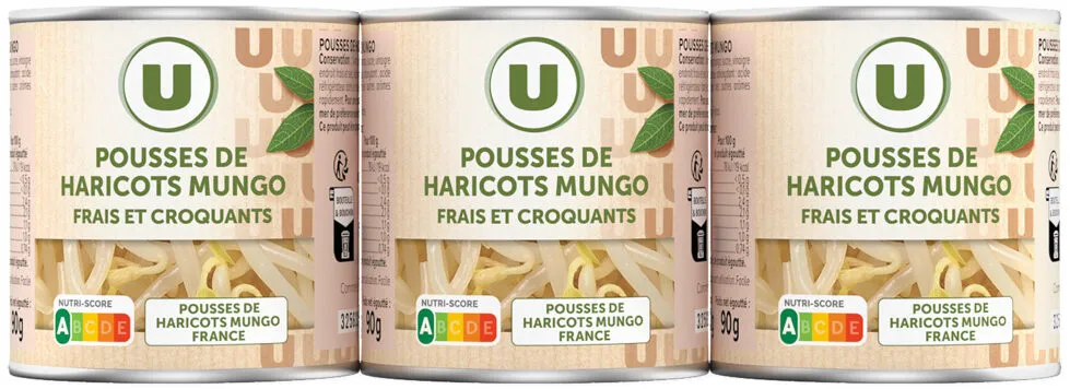 Pousses de haricots Mungo (frais & croquants)
