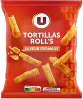 Tortillas chips roll's goût fromage paquet de 125g