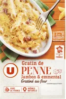 Gratin de penne au jambon