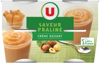 Crème saveur dessert praliné