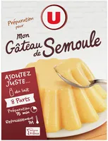 Préparation pour gâteau de semoule boîte de 1 dose, 140g