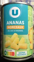 Ananas Morceaux Pur Jus - boite 3/4 - 340g