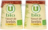 Yaourts bio au lait de brebis saveur vanille 2x125g