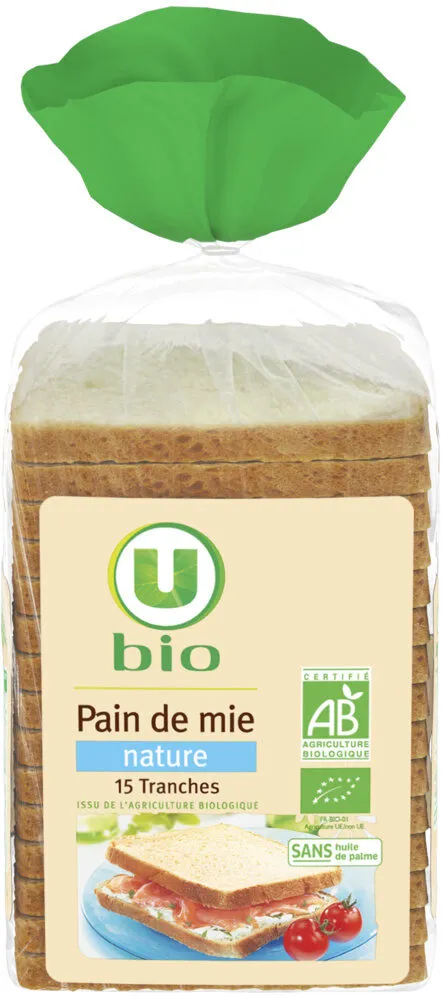 Pain de mie spécial sandwich nature grandes tranches