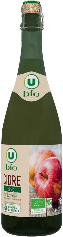 Cidre brut 4,5° bouteille de 75cl
