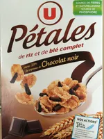 Pétales de riz et de blé complet avec copeaux de Chocolat Noir