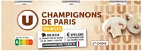 Champignons émincés 1er choix - 3 boîtes de 115g net égoutté