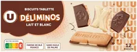 Biscuits avec tablette chocolat au lait et blanc - 150g