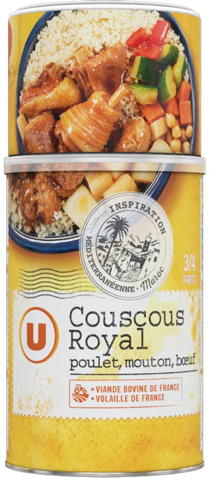 Couscous royal 3 viandes volaille, mouton et boeuf