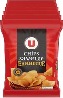 Chips arome (ketchup/moutarde/barbecue) 6x30g