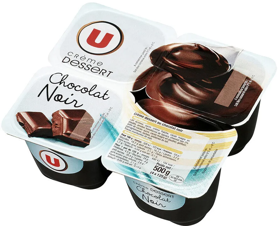 Crème dessert au chocolat noir 4x125g