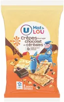 Crêpes fourrées chocolat et céréales - x8 256g