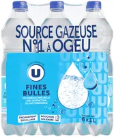 Eau minérale naturelle gazeuse fines bulles 6x1l