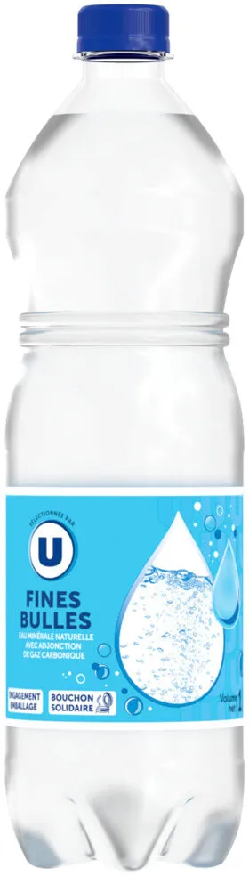 Eau minérale naturelle fines bulles