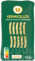 Pâtes Vermicelle qualité supérieure, paquet cello de 1kg