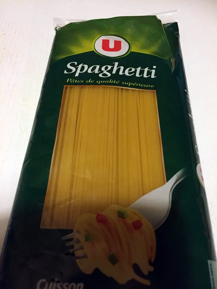 Pâtes Spaghetti qualité supérieure, sachet cello de 1kg
