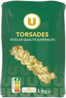 Pâtes torsade qualité supérieure paquet de 1kg