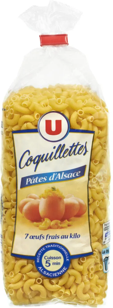 Coquillettes IGP d'Alsace aux oeufs