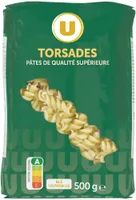 Pâtes Torsade qualité supérieure paquet cello de 500g