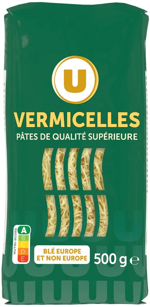 Pâtes Vermicelle qualité supérieure, sachet de 500g
