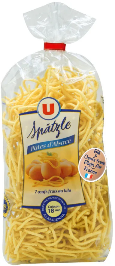 Pâtes aux oeufs Späetzle IGP d'Alsace