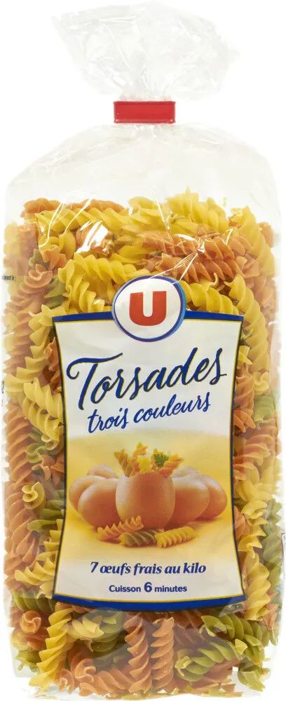 Torsades aux oeufs tricolores