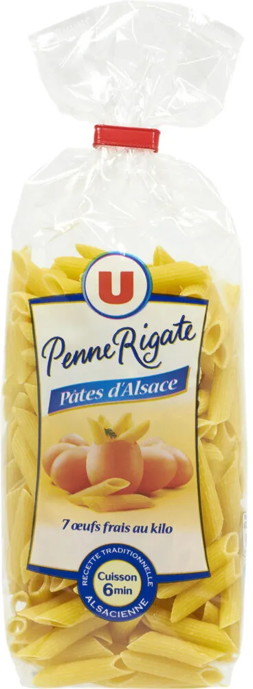 Penne aux oeufs rigate IGP d'Alsace