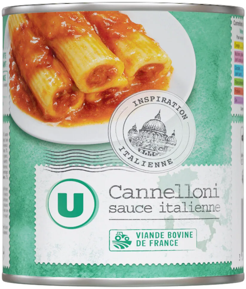 Cannelloni pur boeuf sauce italienne