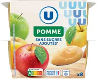 Dessert fruitier Pommes sans sucres ajoutés 8X100g