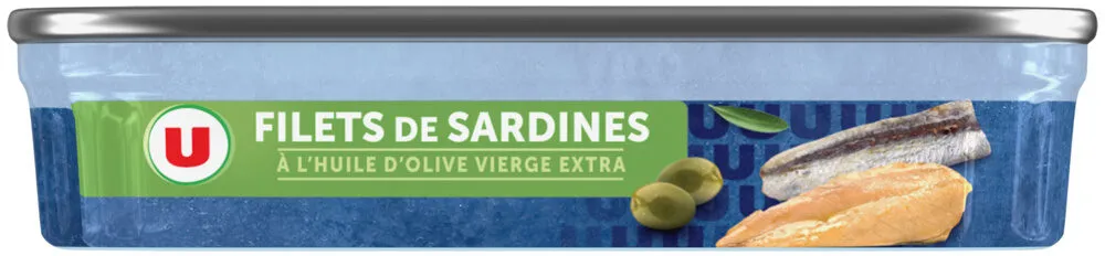 Filets de sardines à l'huile d'olive vierge extra boîte de 1/6, 100g