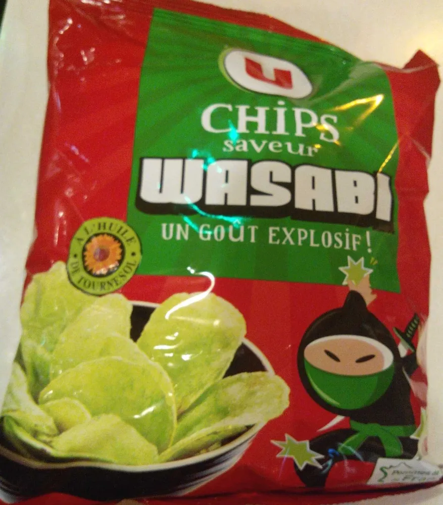 Chips de pommes de terres saveur Wasabi