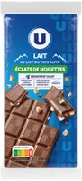 Chocolat au lait avec éclats de noisettes 3 Tablettes de 100g