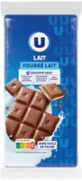 Chocolat au lait fourré lait 2 Tablettes de 100g